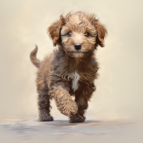 Mini Labradoodle with Wavy Coat